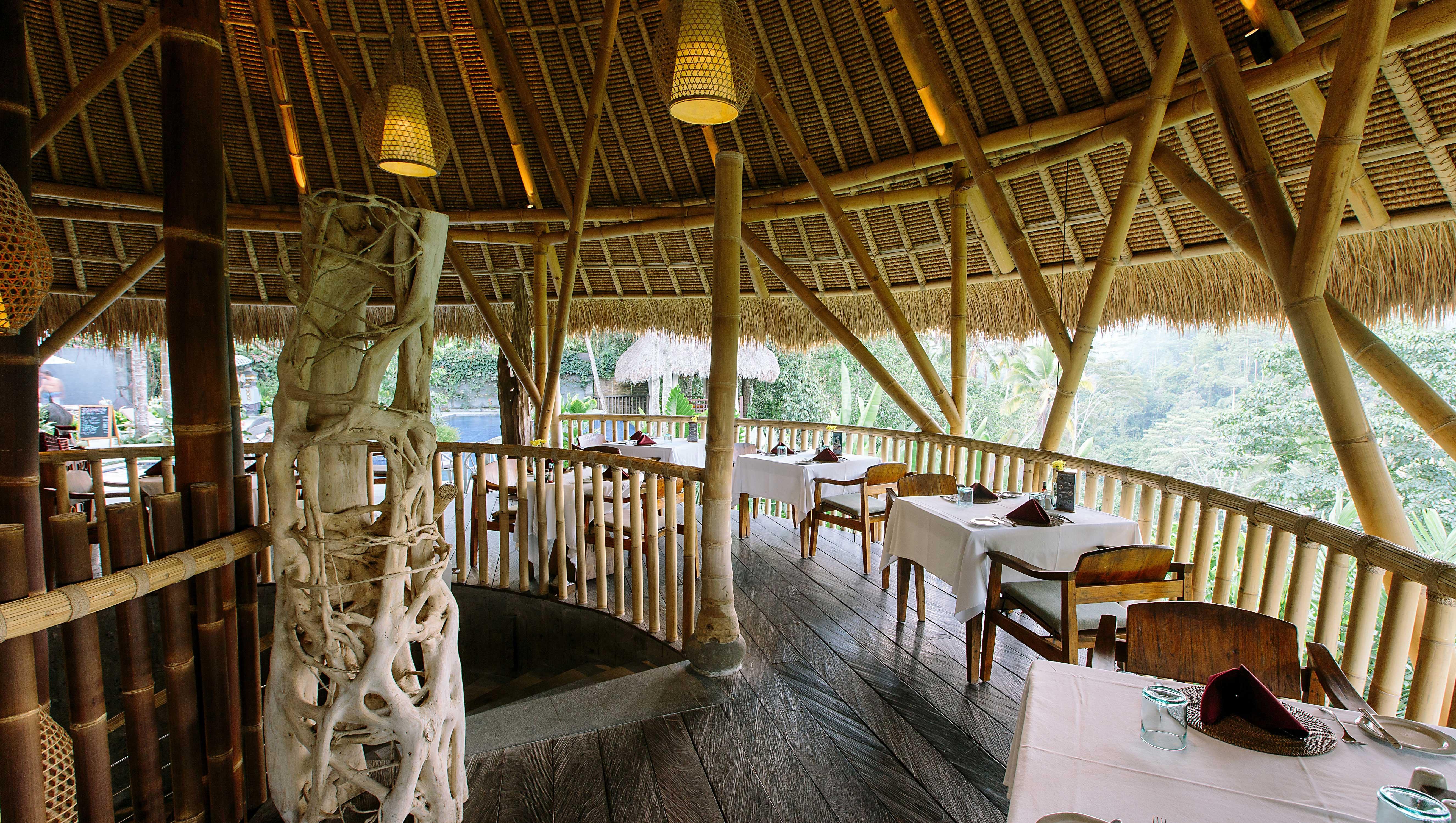 Tejaprana Resort y Spa Ubud Exterior foto The restaurant at the resort